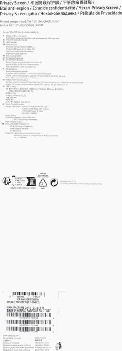 Produktbild Samsung Privacy Screen Cover (1 Stück, Galaxy Tab S9 Plus)
