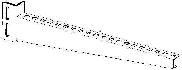 Actual product image Niedax NIE KTU600 Boom standard 90X610mm 2,5 kN fire galvanised.