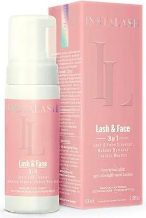 Actual product image Konjac Sponge INSTALASH Lash&Face 2w1 pianka do mycia rzęs i twarzy 100ml (Foam, 100 ml)