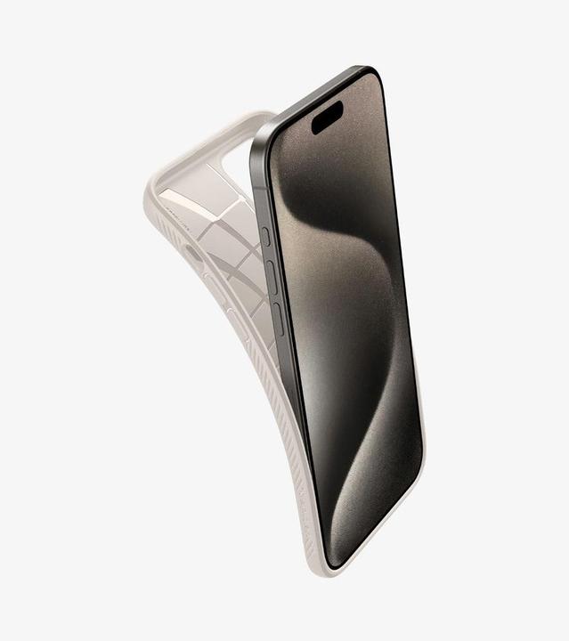 Produktbild Spigen Liquid Air Hülle für iPhone 15 Pro – natürliches Titan (Apple iPhone 15 Pro)