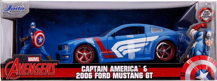 Image du produit Jada Avengers Captain America avec voiture 1:24