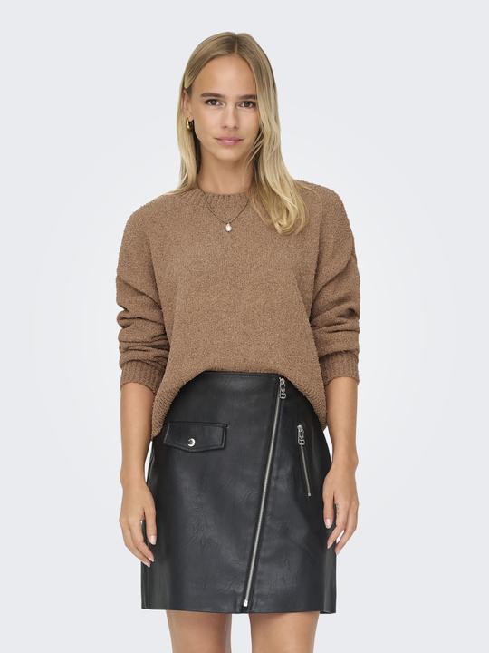Actual product image Only Round neck Ribbed cuffs Drop shoulder jumper Knitted jumper (XL)