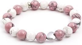 Beneto Bead bracelet made of howlite MINK91 / 17