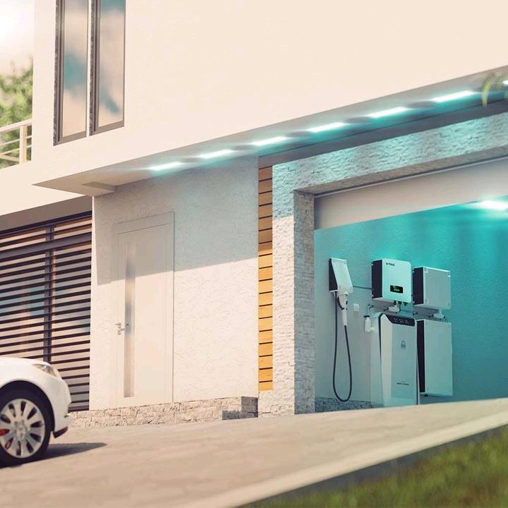 Produktbild V-TAC VT6607106 6kW OnOff Grid Hybrid Solar Wechselrichter Einphasig IP20 CT Zubehör im Lieferum