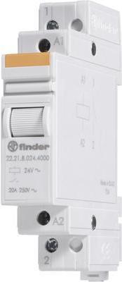 Actual product image Finder Industrial relay 1 unit 22.23.8.012.4000 Rated voltage: 12 V/AC Switching current (max.): 20 A 1 NO