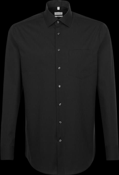 Seidensticker Hemd Regular Fit Business Kent Patch12 black