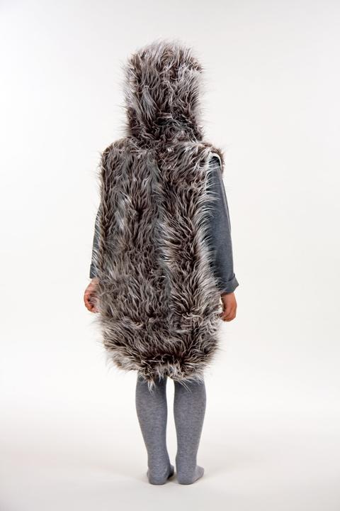 Image du produit Festartikel Müller Costume d'animal d'enfant hérisson : couverture sans manches avec capuche cousue (104)