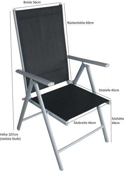 Image du produit Degamo 4x Fauteuil pliable RAVENNA