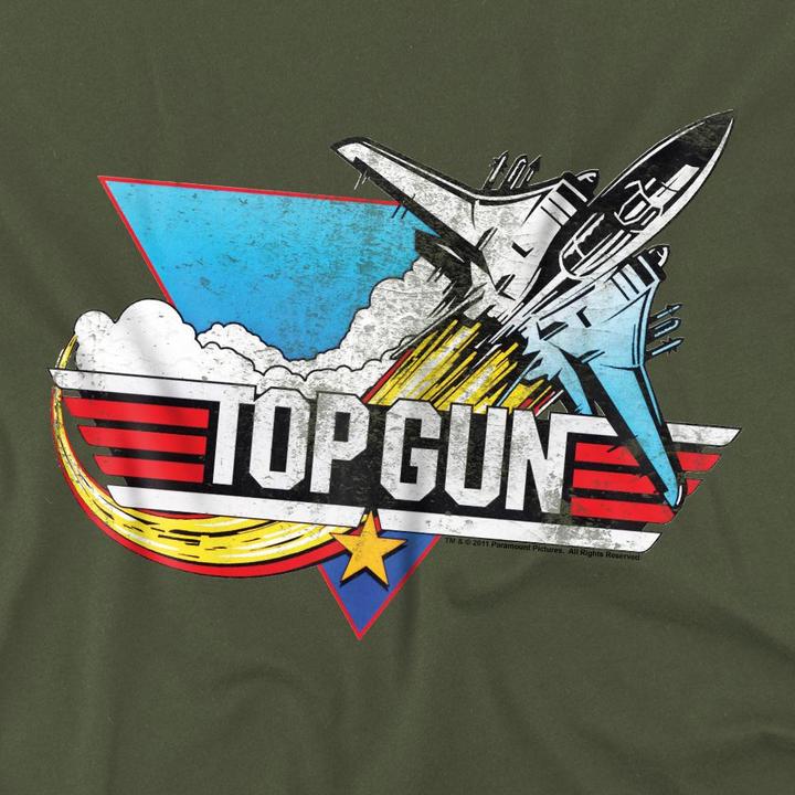 Immagine prodotto Top Gun Maglietta Logo Effetto Invecchiato Uomo (M)