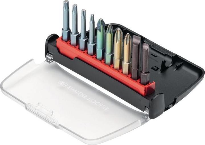 Actual product image PB Swiss Tools Bit set PB E6 702 BC (SL 2, TX15, TX20, TX25, PH2, TX10, PZ2, PZ1, SL4, PH1)