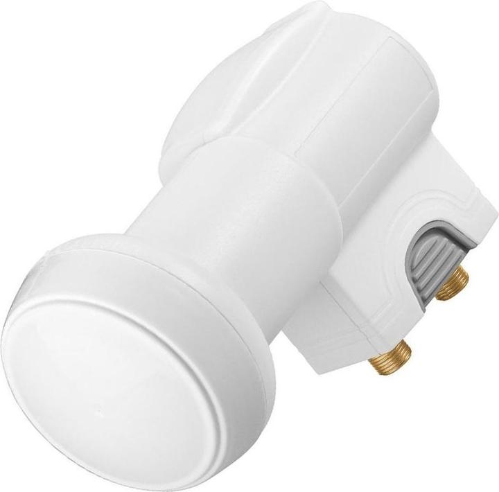 Actual product image Goobay Universal Twin LNB digitaler SAT-LNB DVB-S2 für 2 Teilnehmer 4K, HDTV, 3D Empfang