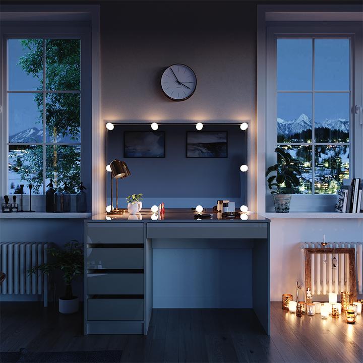 Actual product image Vicco Sherry with lighting (120 x 75 x 55 cm)
