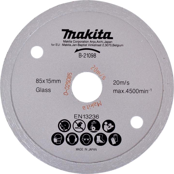 Actual product image Makita Diamond saw blade Ø 85x15 mm Glass