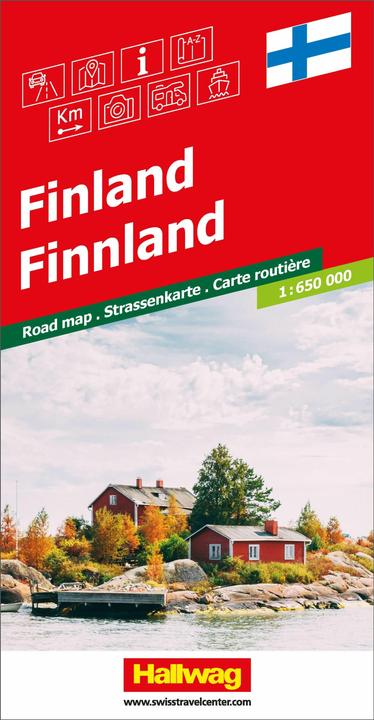 Produktbild Hallwag Strassenkarte Finnland 1:650.000