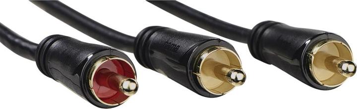 Actual product image Hama Subwoofer cable, cinch plug - 2 cinch plugs, gold-plated, 5.0 m (5 m, Cinch)
