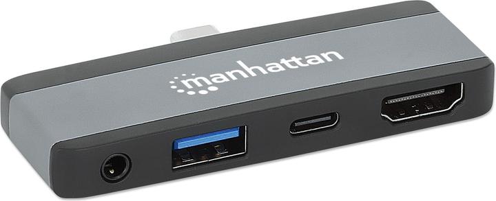 Actual product image Manhattan USB-C PD to HDMI 4-in-1 mobile docking station for laptop and tablet (USB-C, 1 Ports)