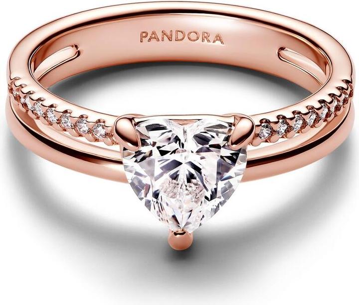 Produktbild Pandora Double Band Heart Ring (54)