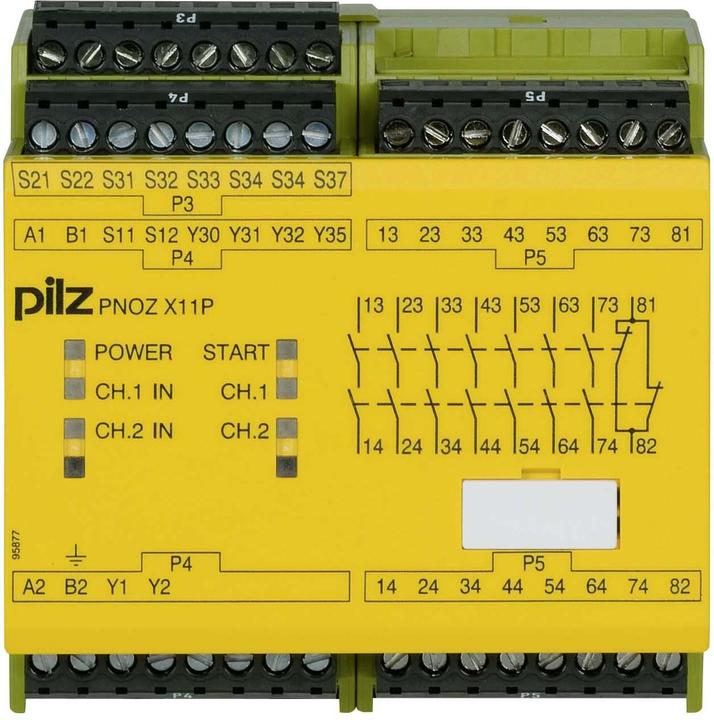 Immagine prodotto Pilz 777086 PNOZ X11P 230-240VAC 24VDC 7n/o 1n/c 2so