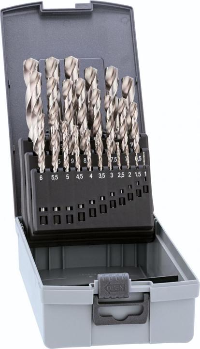Actual product image Alpen Metal Twist Drill Set HSS Twist Drill Sets in Plastic Case (1 mm - 13 mm)