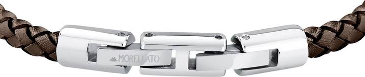 Immagine prodotto Morellato Elegante bracciale da uomo in pelle Moody SQH57 (21 cm, Acciaio inossidabile, Cuoio)