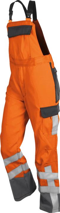 Actual product image Kübler unisex high-visibility dungarees PSA SAFETY X7 warning orange, anthracite size 106 (106)