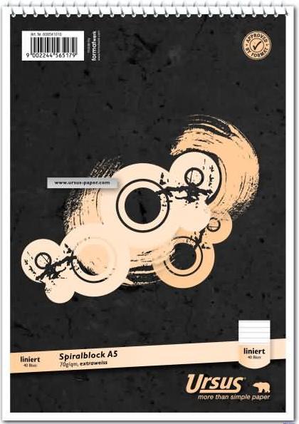 Produktbild Ursus Spiralblock (A5, Liniert)