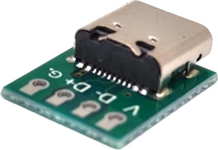 Actual product image Purecrea USB type C socket breakout board 4P