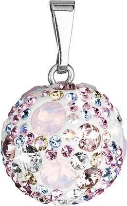 Evolution Group Silver pendant with Swarovski 34081.3 Magic rose