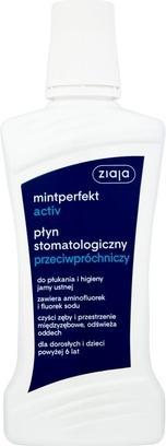 Immagine prodotto Ziaja Mintperfekt Activ płyn do płukania jamy ustnej stomatologiczny przeciwpróchniczy 500ml (500 ml, Collutorio)