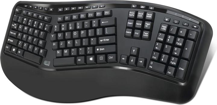 Actual product image Adesso TruForm pro™ Wireless Ergonomic Keyboard and Laser Mouse (US, Wireless)