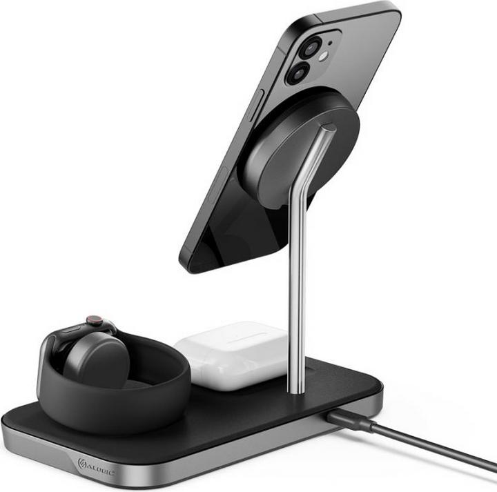 Actual product image Alogic MagSpeed 3-in-1 Wireless Charging Station