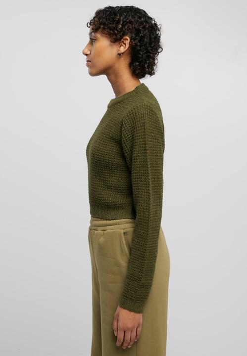 Produktbild Urban Classics Ladies Short Waffle Sweater (3XL)