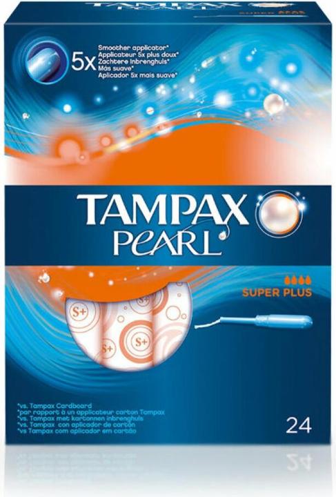 Tampax Pearl Super Plus, Blau, Weiss, 24 Stück (24 x)