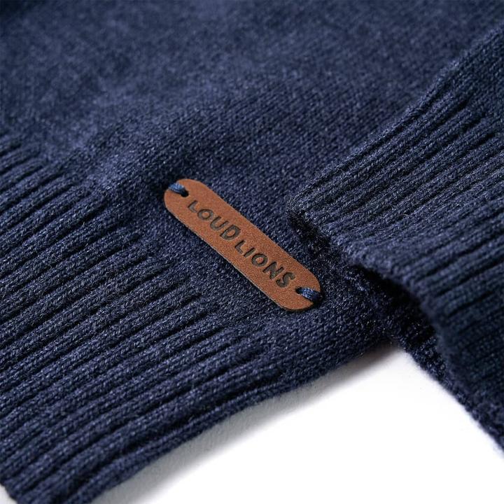 Immagine prodotto VidaXL Maglione da bambino lavorato a maglia blu navy 92,Materiale: 100 (92)