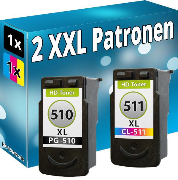 Image du produit Druckfuxx XL TINTE PATRONEN für CANON PG510 + CL511 PIXMA MP490 MX320 MX330 IP27