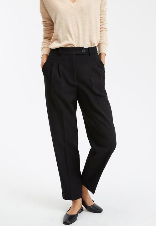Actual product image La Redoute Collections Slim trousers with pleats (40)