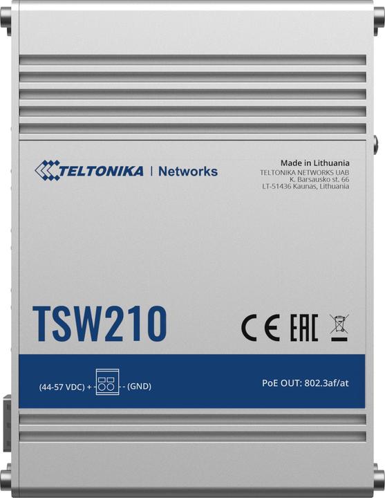 Produktbild Teltonika Tsw210 Unmanaged Industrial Switch (10 Ports)