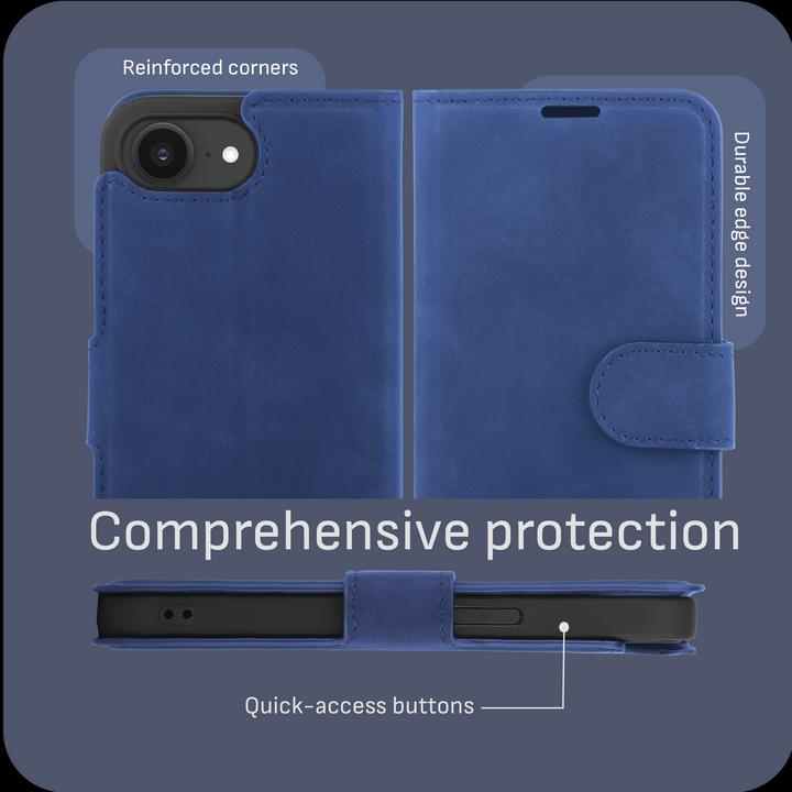 Produktbild Cazy Premium-Geldbörsen-Etui, Magnetisches Geldbörsen-Etui, Kartenfächer, Ständer (Apple iPhone 16e)