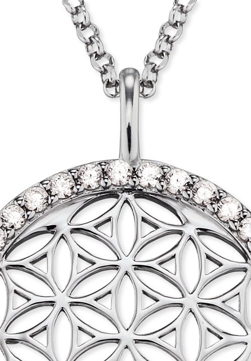 Immagine prodotto Engelsrufer Collana di equilibrio Fiore della vita (Argento 925 rodiato, Argento rodiato, 50 cm)