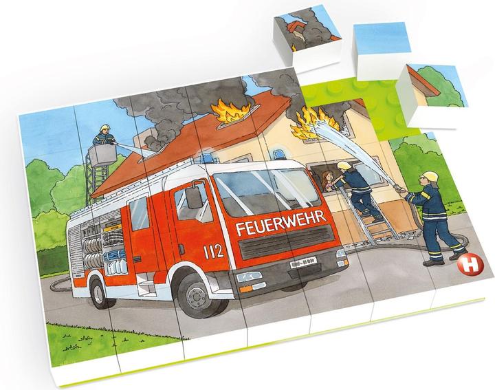 Produktbild Hubelino Puzzle Feuerwehr Einsatz (35-teilig) (35 Teile)