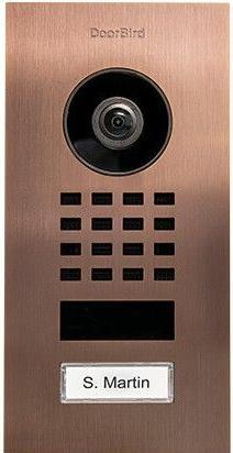 Doorbird D1101V Flush-mounted IP video door intercom WLAN, LAN outdoor unit stainless steel V2A (brushed) (Wi-Fi, Wired)