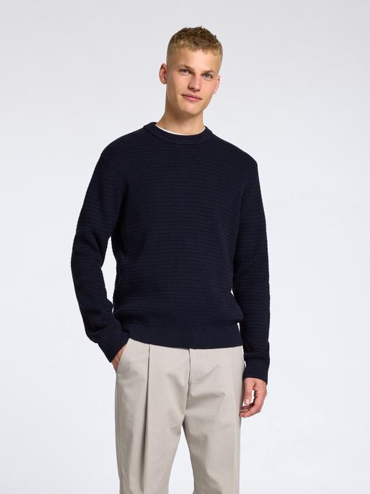 Actual product image Selected Homme Slhtheo Ls Knit Structure Crew Neck (XXL)