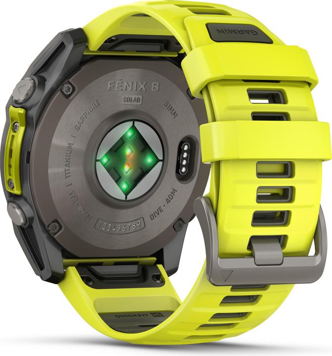 Actual product image Garmin Fenix 8 Solar Sapphire Titanium (51 mm)