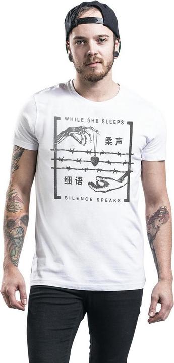 Actual product image While She Sleeps Silence Speaks TShirt (M)