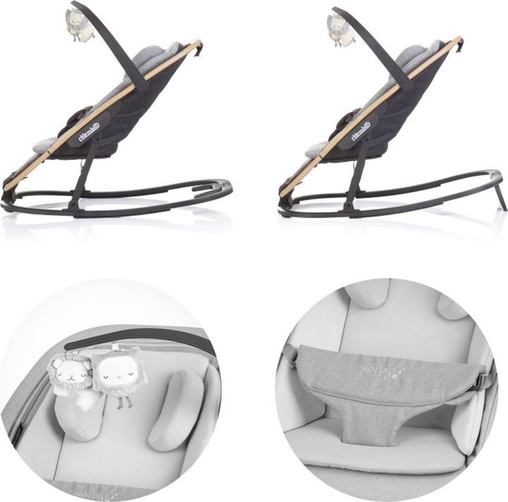 Actual product image Chipolino Babywippe Senso Holzoptik
