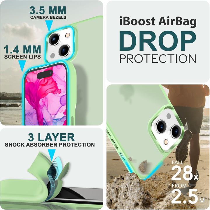 Immagine prodotto Nalia Manica ibrida opaca trasparente smerigliata (Apple iPhone 15 Plus)
