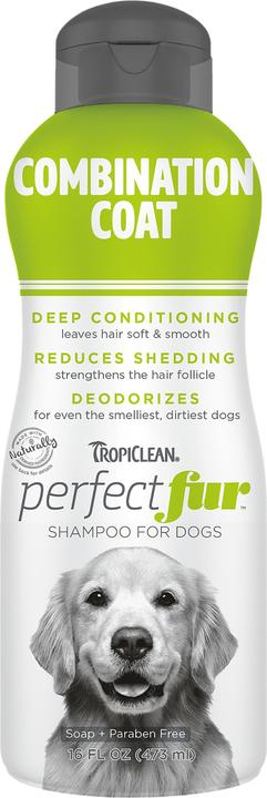 Actual product image Tropiclean PERFECT FUR COMBINATION COAT SHAMPOO - 473ML (719.1840) (Dog, 473 ml)