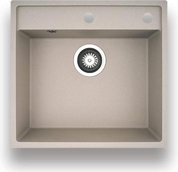 Pyramis CAMEA (53x50) 1B Granitspülbecken 070007801 sandbeige (50 cm, 53 cm)