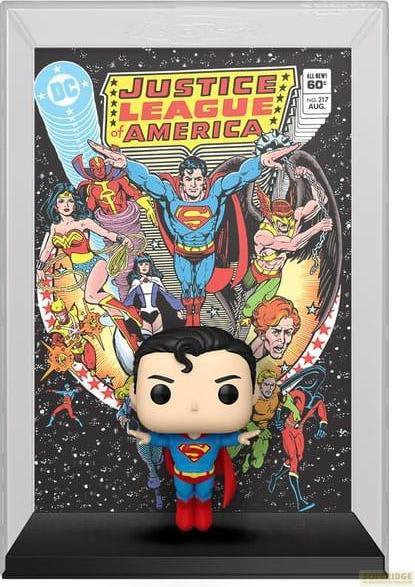 Actual product image Funko DC Comics POP! Comic Cover Vinyl Figure Justice League of America Superman 9 cm