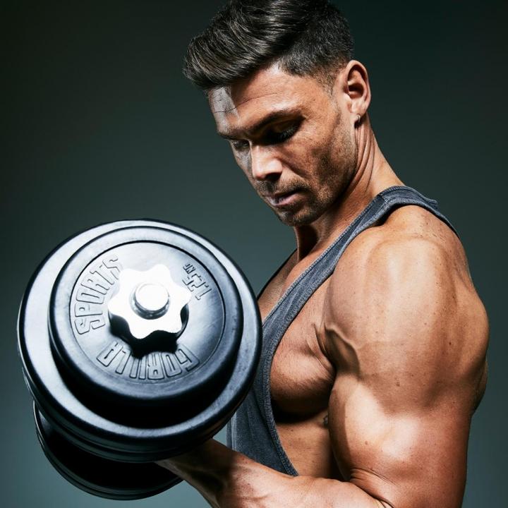 Produktbild Gorilla Sports Hantelset (4 x 1.25 kg, 8 x 2.5 kg)